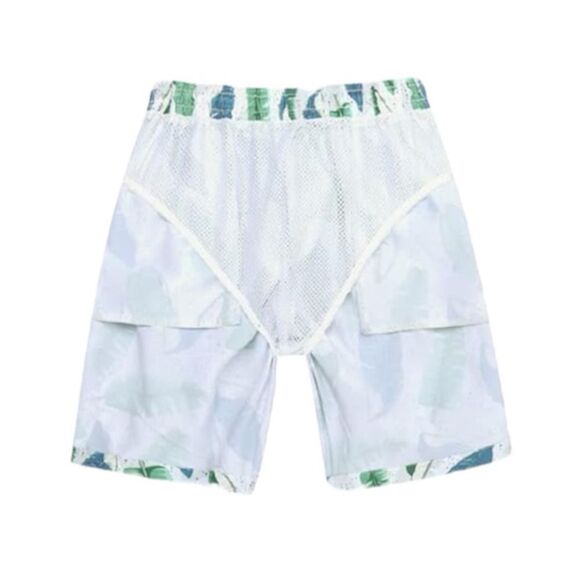 Boys Feather Printed Swim Trunks - Picture 4 of 4